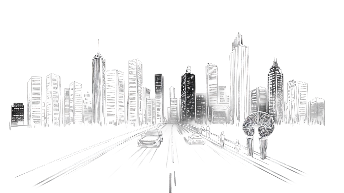 A modern city skyline